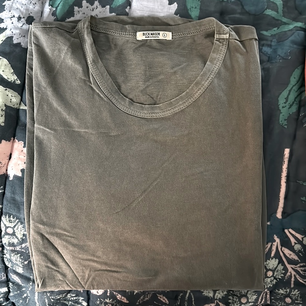Buck Mason SLUB CURVED HEM TEE Venice wash Men’s L